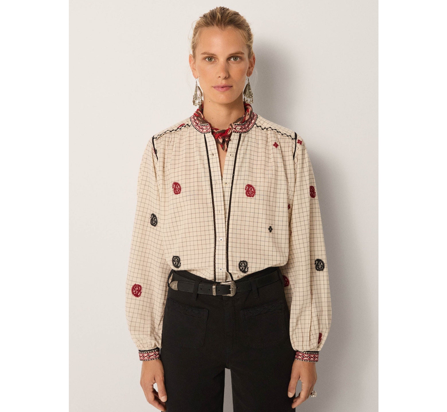 Colette Ivory checks