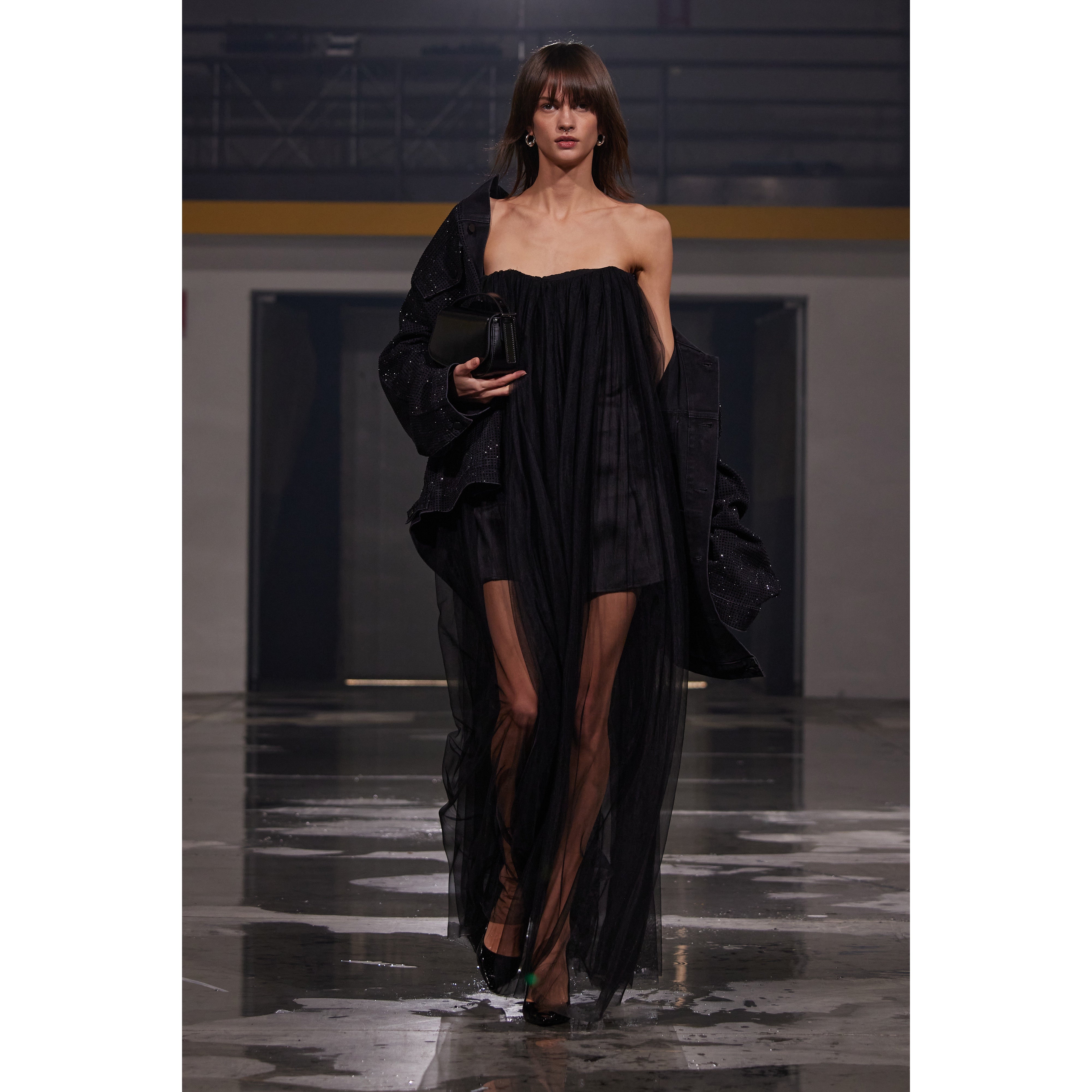 Abito tulle nero