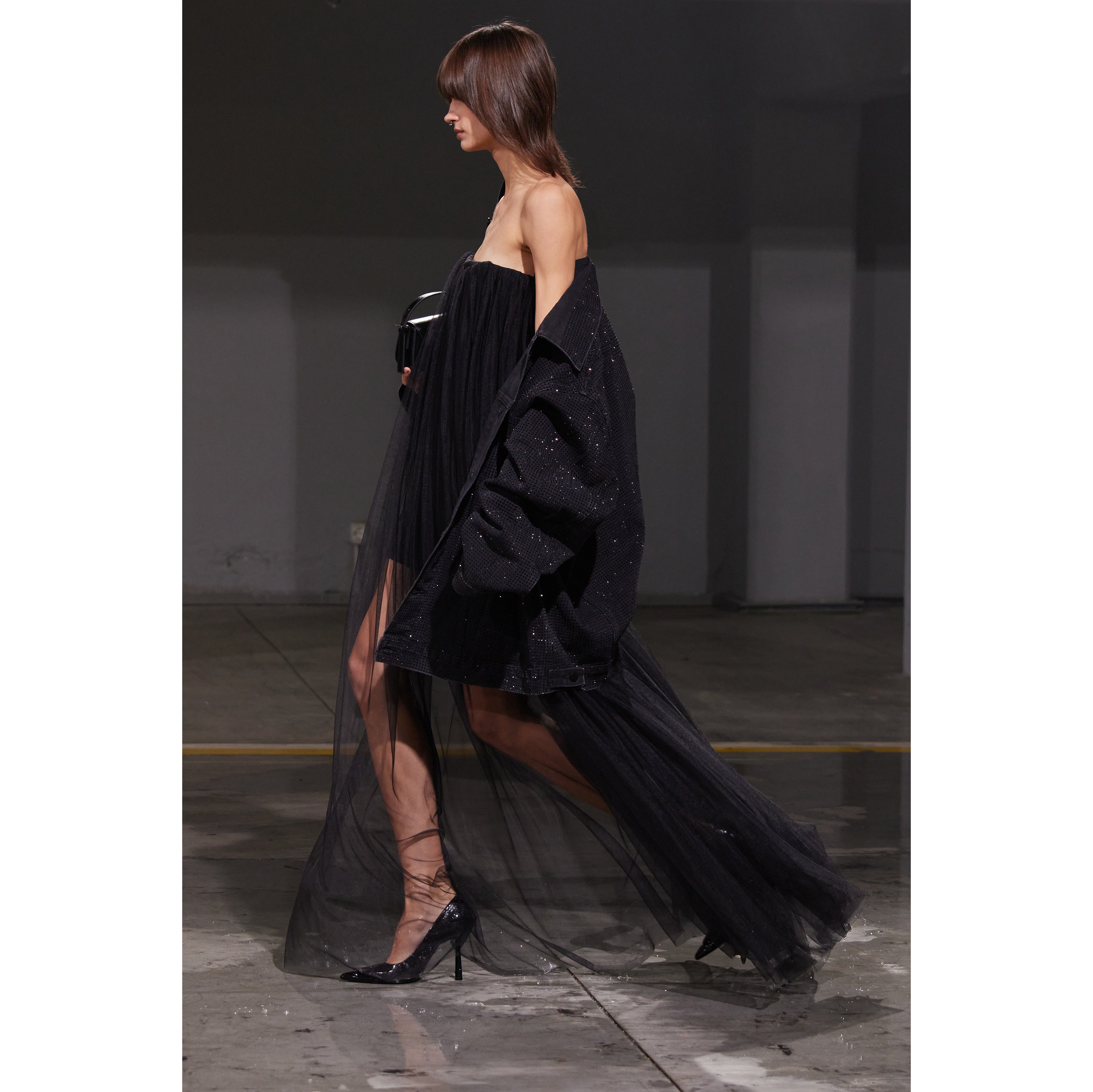 Abito tulle nero
