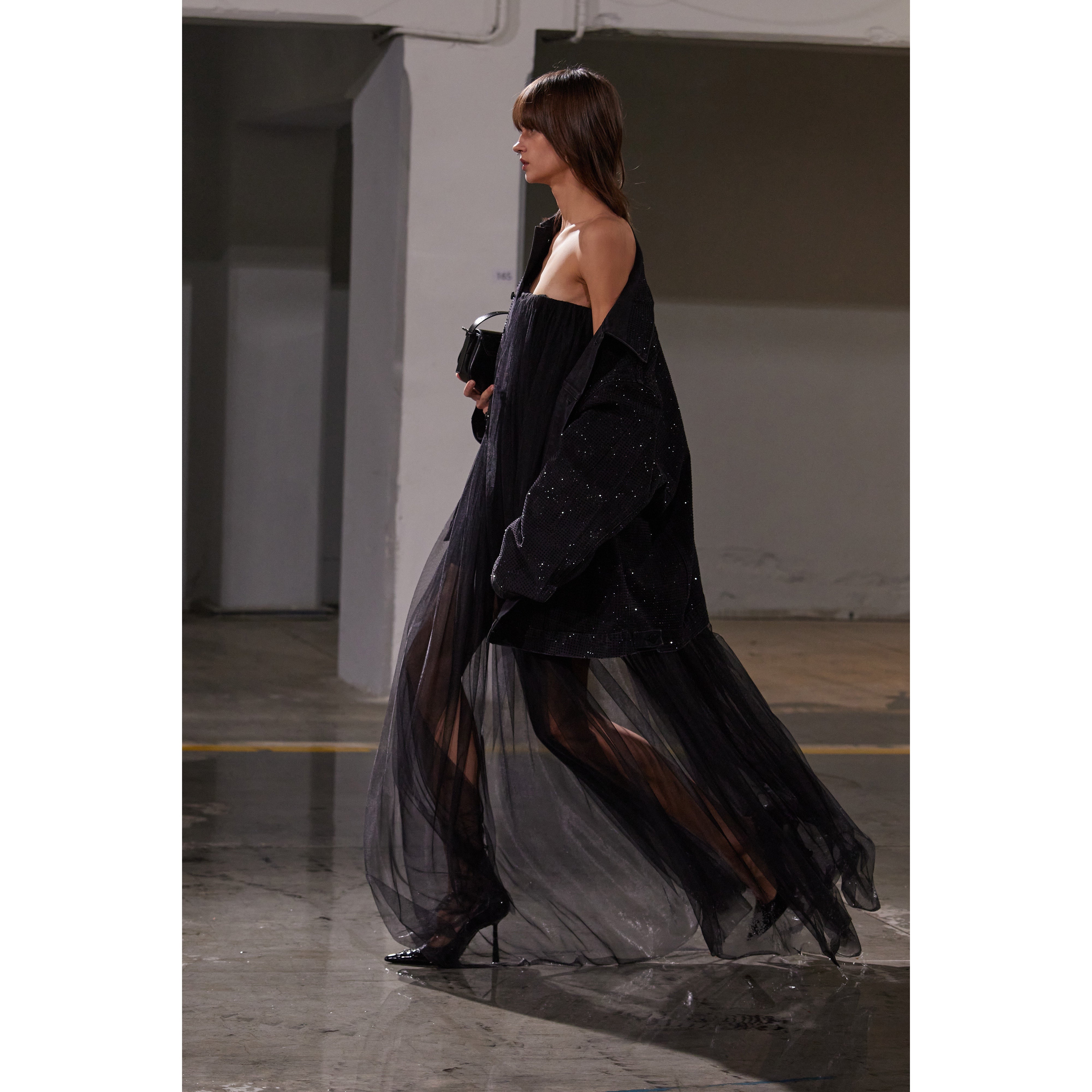 Abito tulle nero