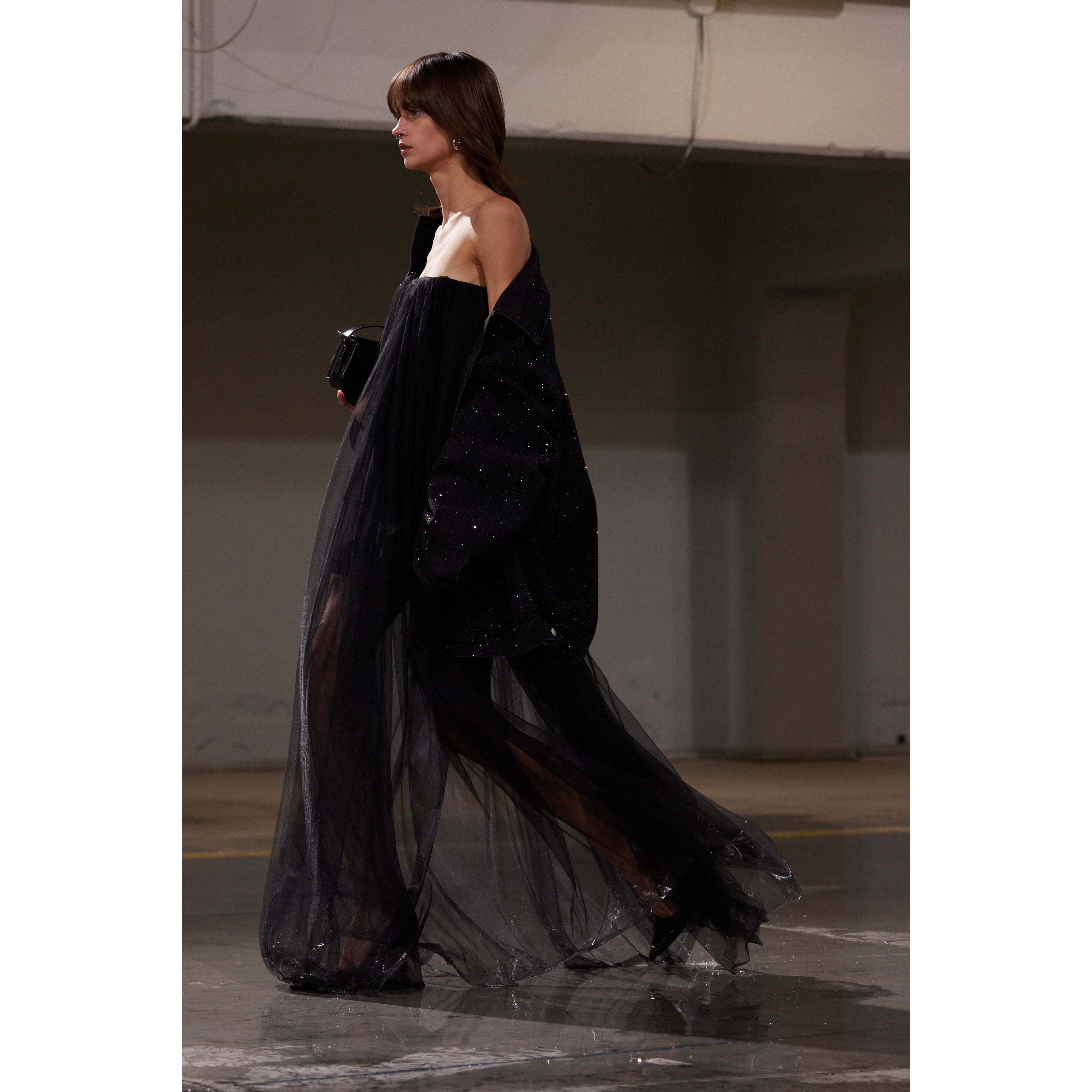 Abito tulle nero