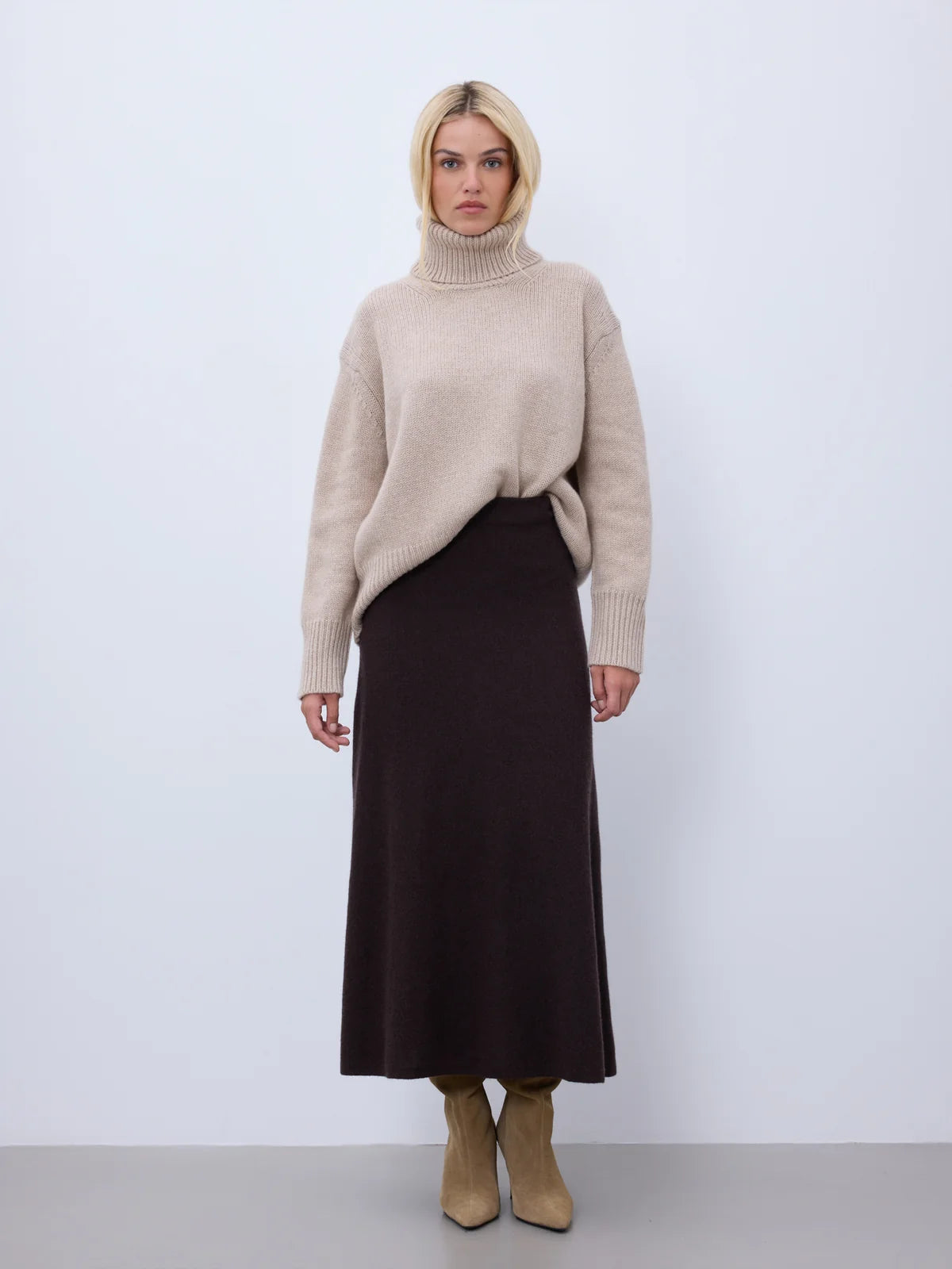 Juiper gonna in cashmere cacao