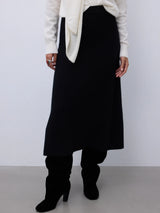 Juiper gonna in cashmere nero