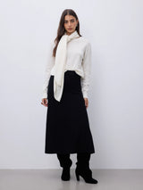 Juiper gonna in cashmere nero