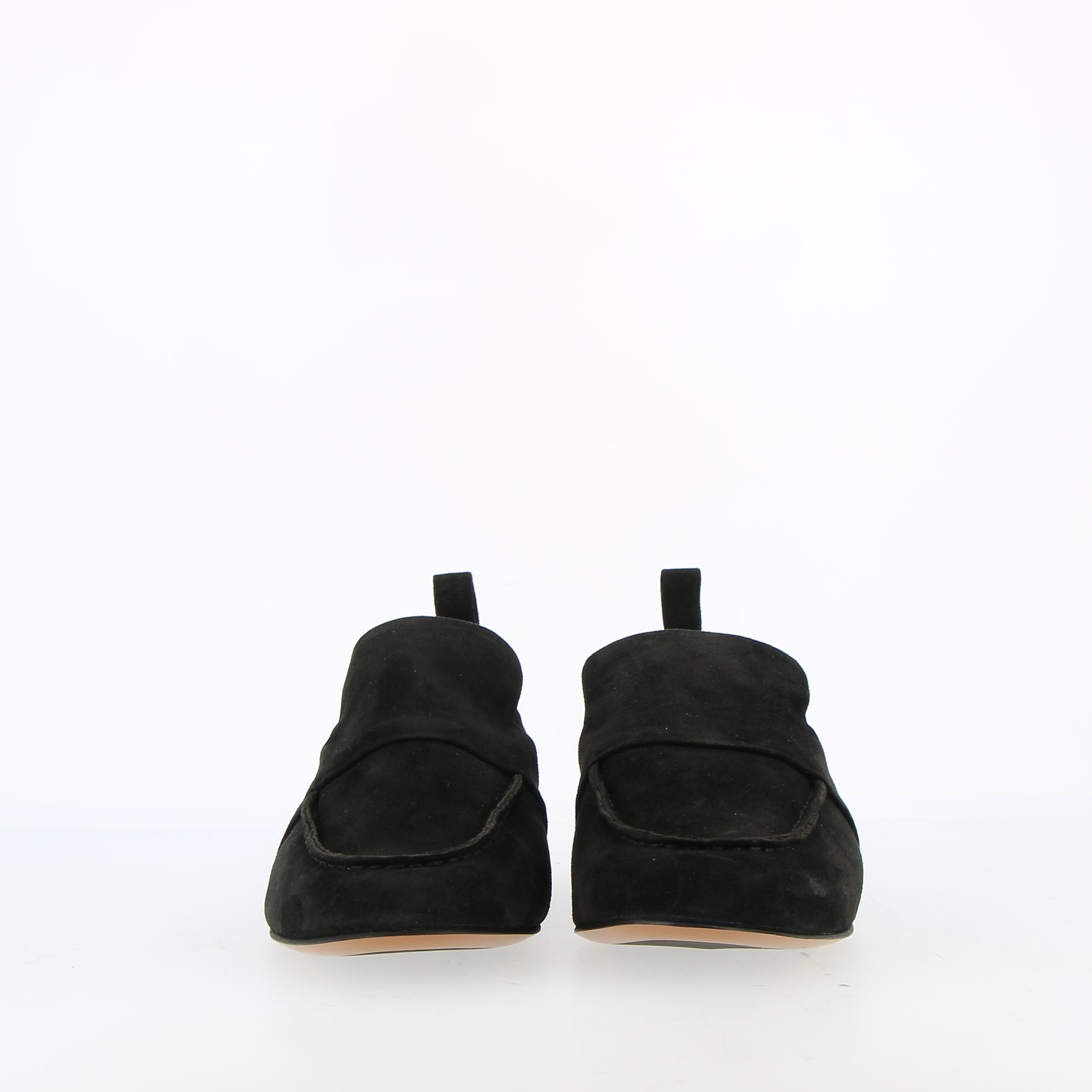 Soft black suede moccasin