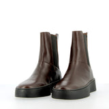 Stivaletto Chelsea basso in pelle cioccolato