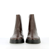 Stivaletto Chelsea basso in pelle cioccolato
