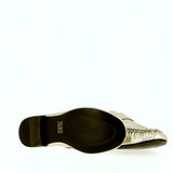 Soft silver leather moccasin