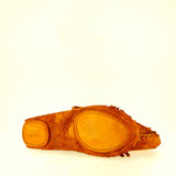 Ochre leather moccasins