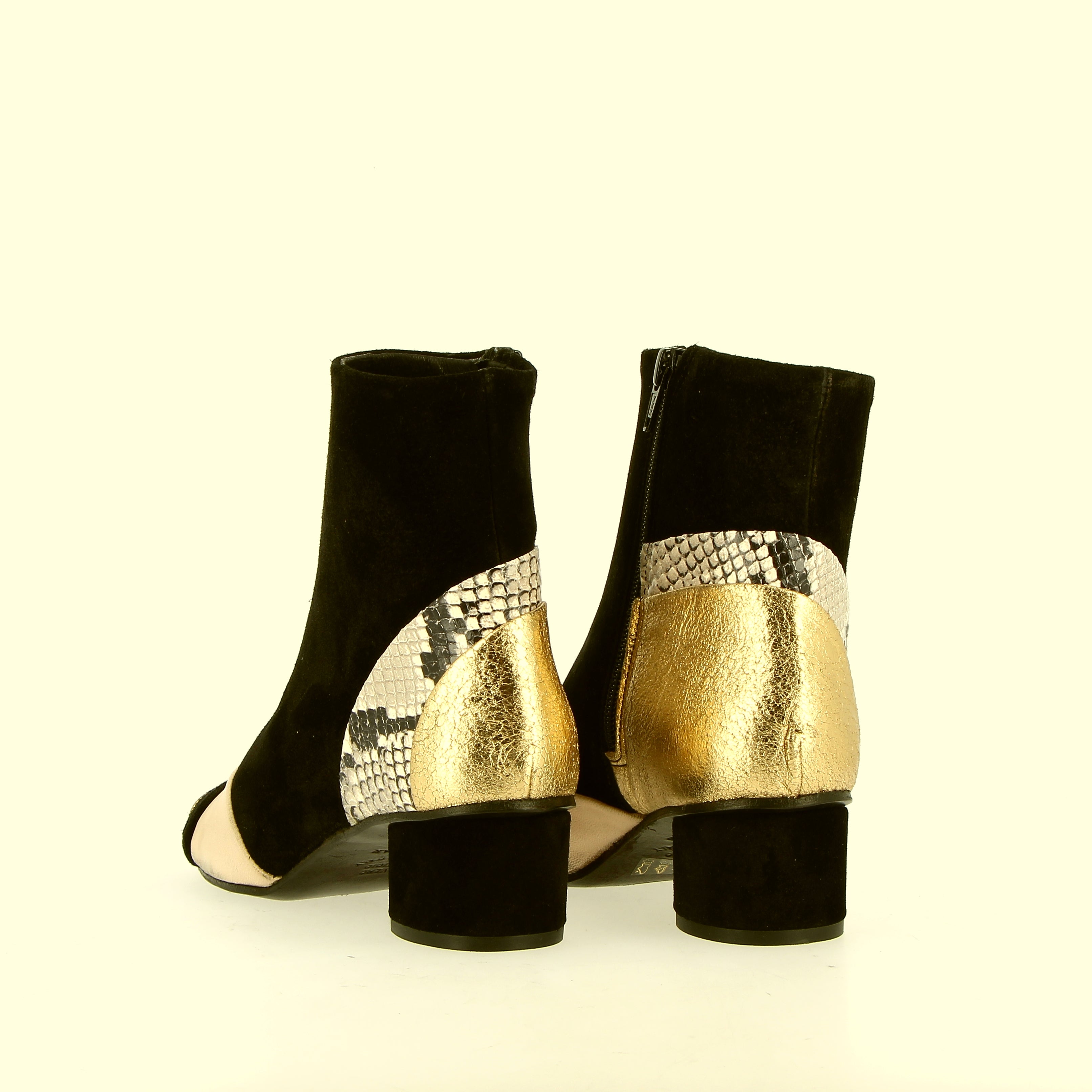 Stivaletto donna nero multicolor iper soffice