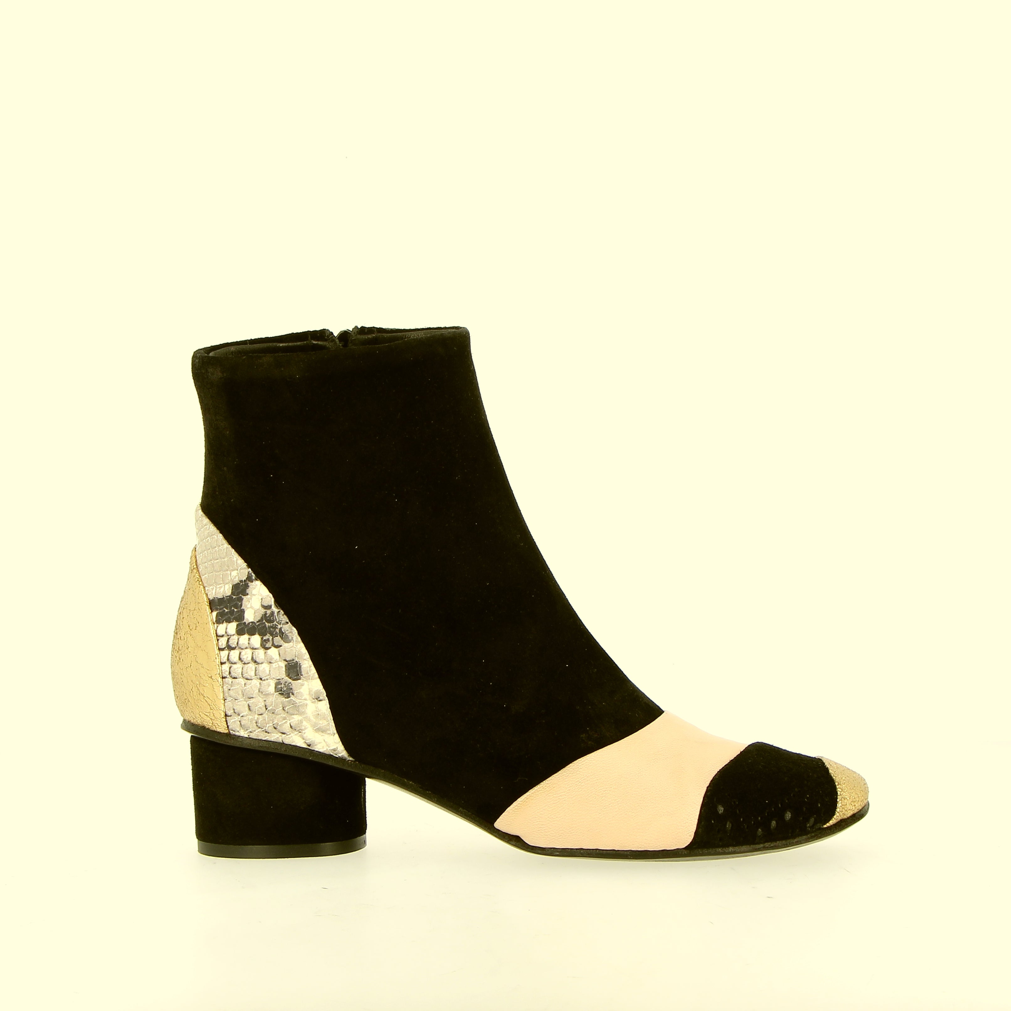 Stivaletto donna nero multicolor iper soffice