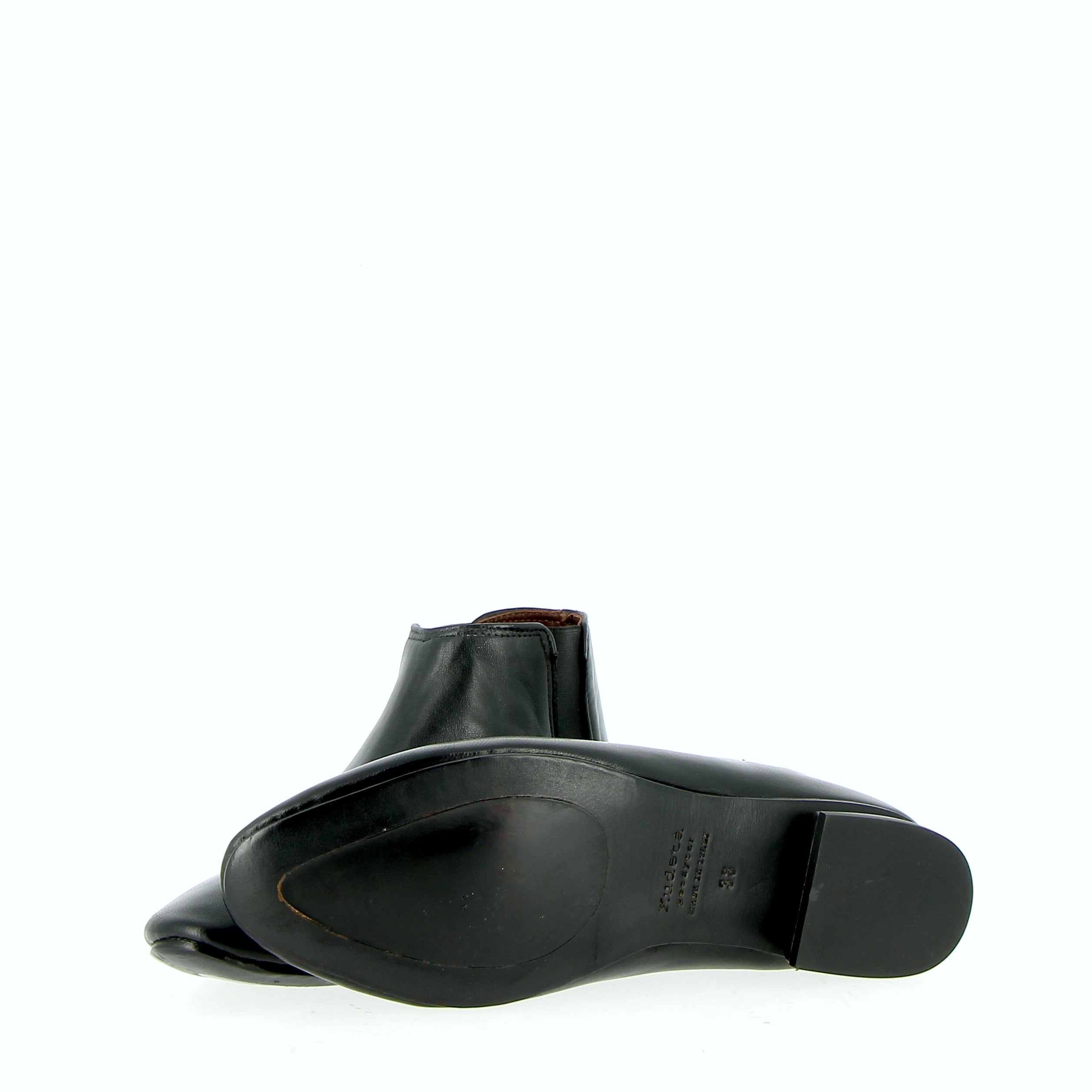 Stivaletto chelsea  ipersoft in pelle nera