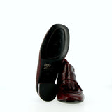 Mocassino in morbida pelle bordeaux