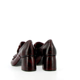 Mocassino in morbida pelle bordeaux