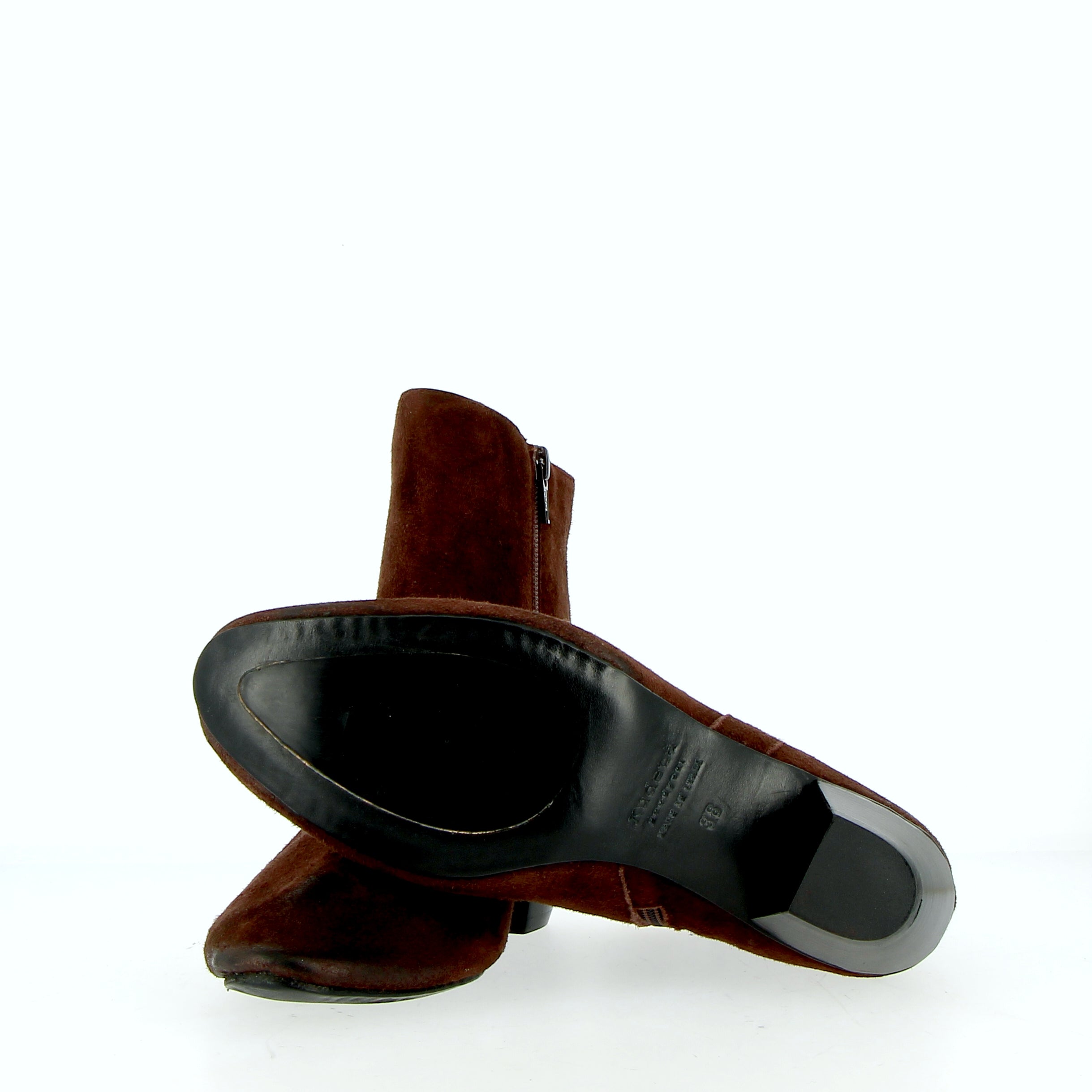 Stivaletto soft in camoscio testa di moro