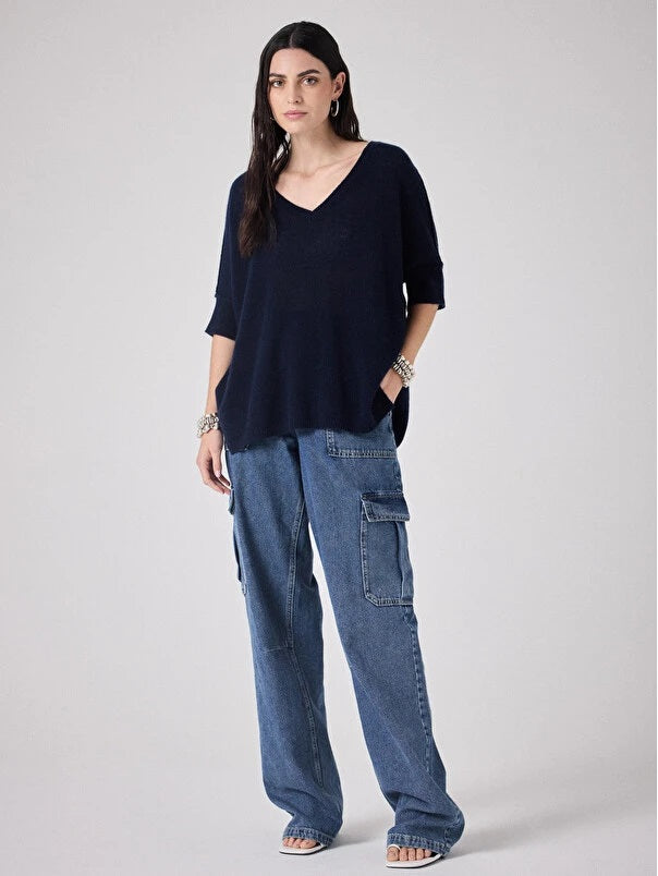 Thesee light cashmere marine