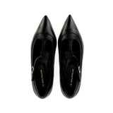 MaryJane in pelle nera