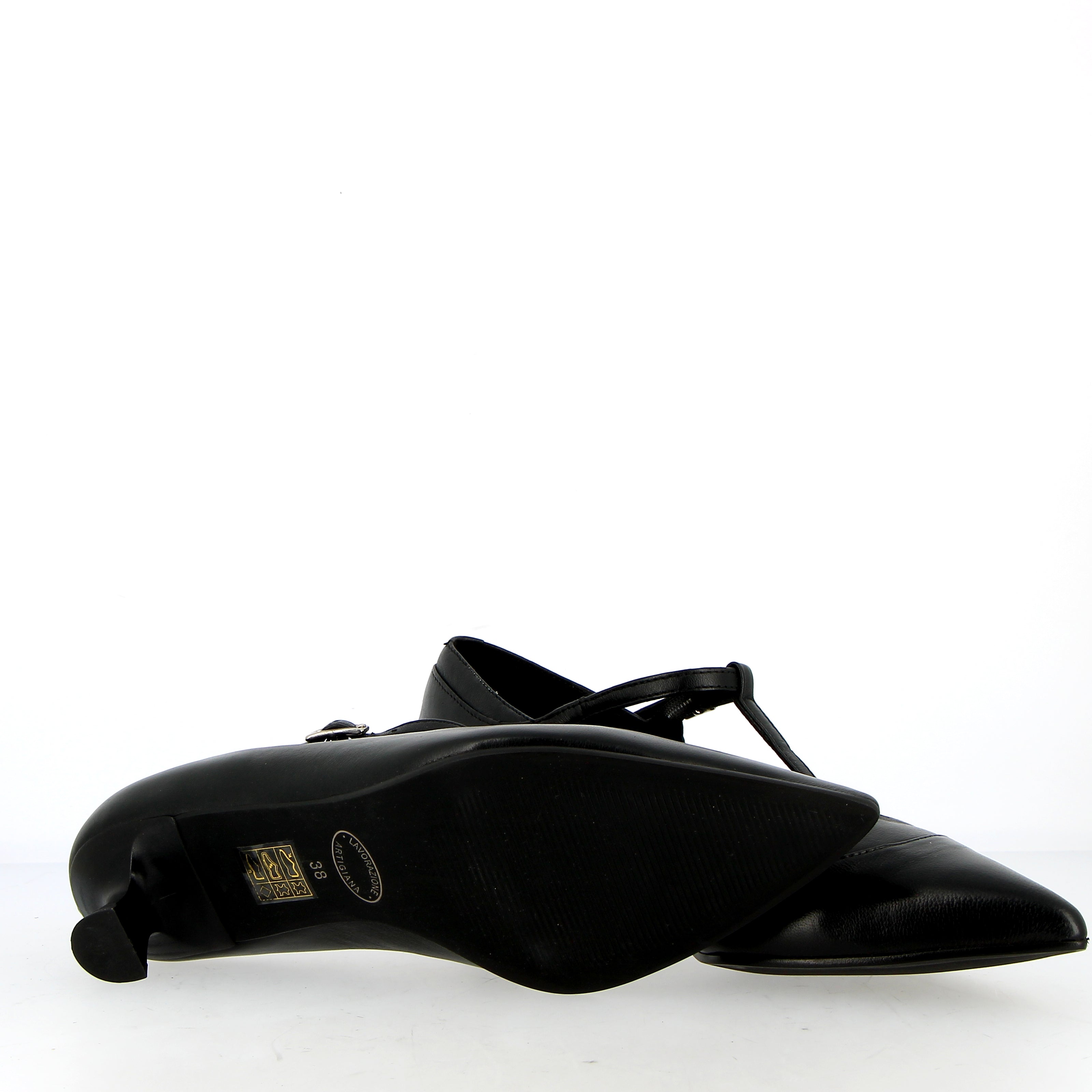 MaryJane in pelle nera