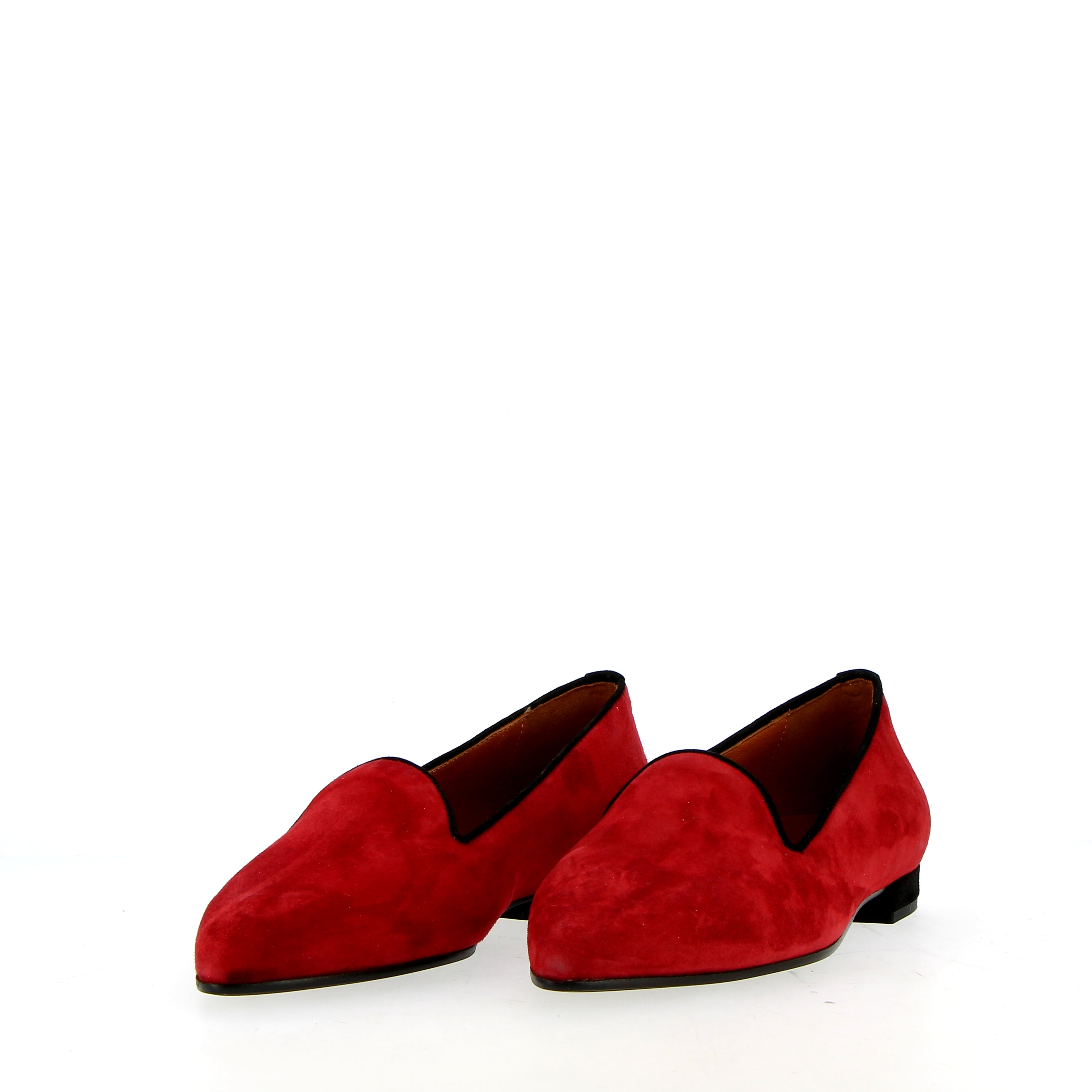 Ballerina in camoscio bordeaux granata