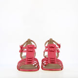 Giulia Gladiator sandal in pink nappa leather