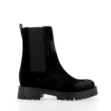 Chelsea boot nero in pelle scamosciata trattata vintage