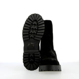 Chelsea boot nero in pelle scamosciata trattata vintage