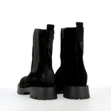 Chelsea boot nero in pelle scamosciata trattata vintage