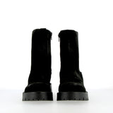 Chelsea boot nero in pelle scamosciata trattata vintage