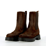 Chelsea boot in pelle scamosciata testa di moro trattata vintage