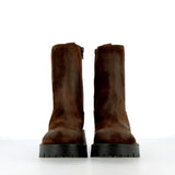 Chelsea boot in pelle scamosciata testa di moro trattata vintage