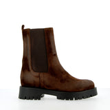 Chelsea boot in pelle scamosciata testa di moro trattata vintage