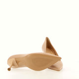 Decolleté in pelle Nude