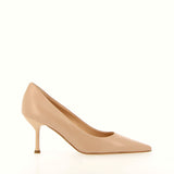 Decolleté in pelle Nude