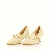 MaryJane romantica in rete fiorata nude