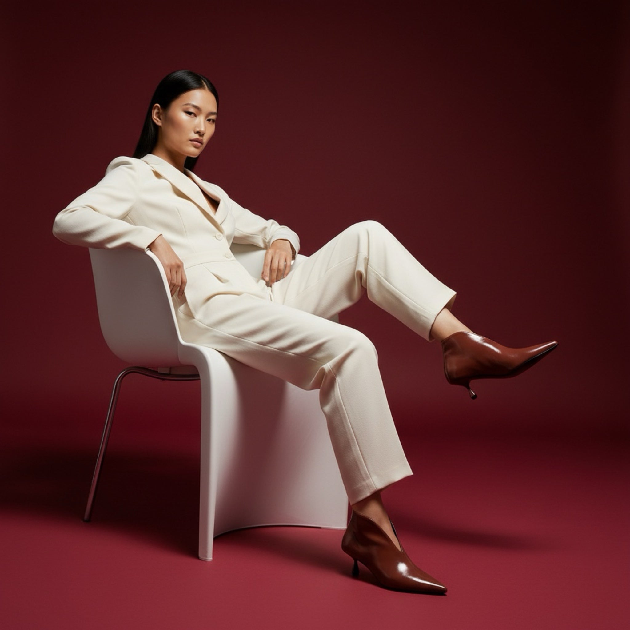 Alto alla caviglia in verlux mattone