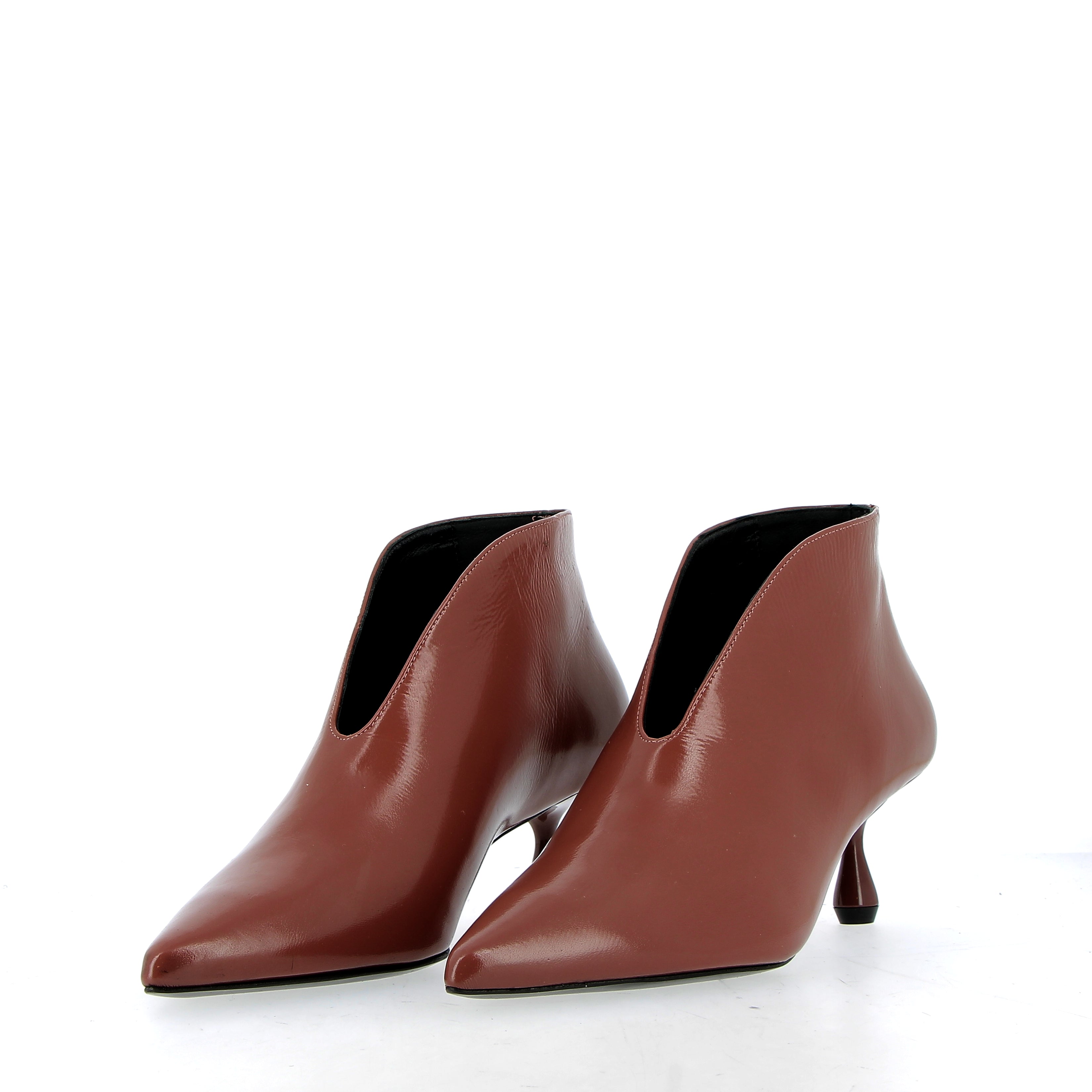 Ankle-length in brick-colored Verlux fabric.