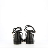 Ballerina with soft black leather straps