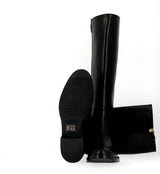 Stivale stile cavallo con cerniera