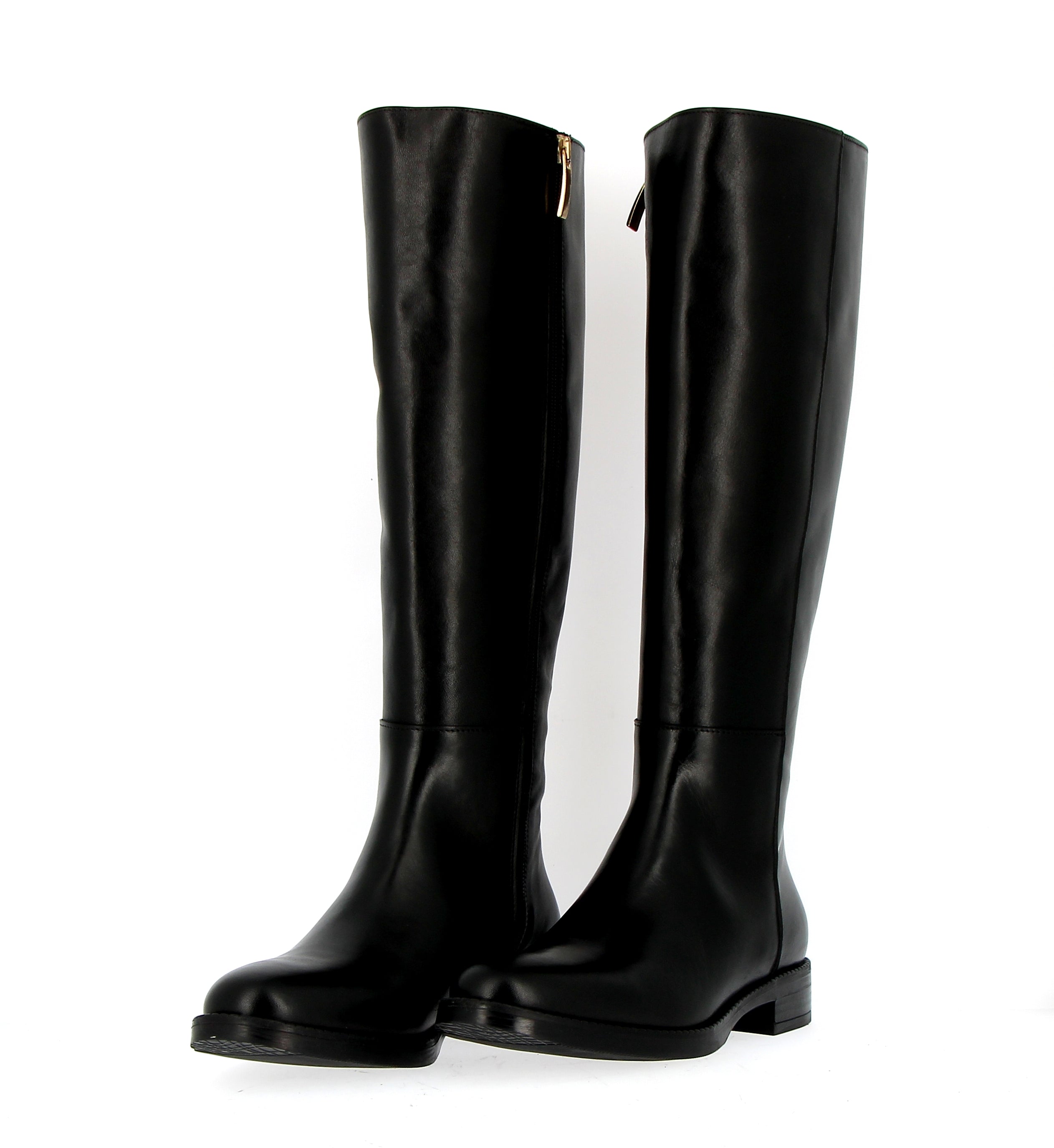 Stivale stile cavallo con cerniera