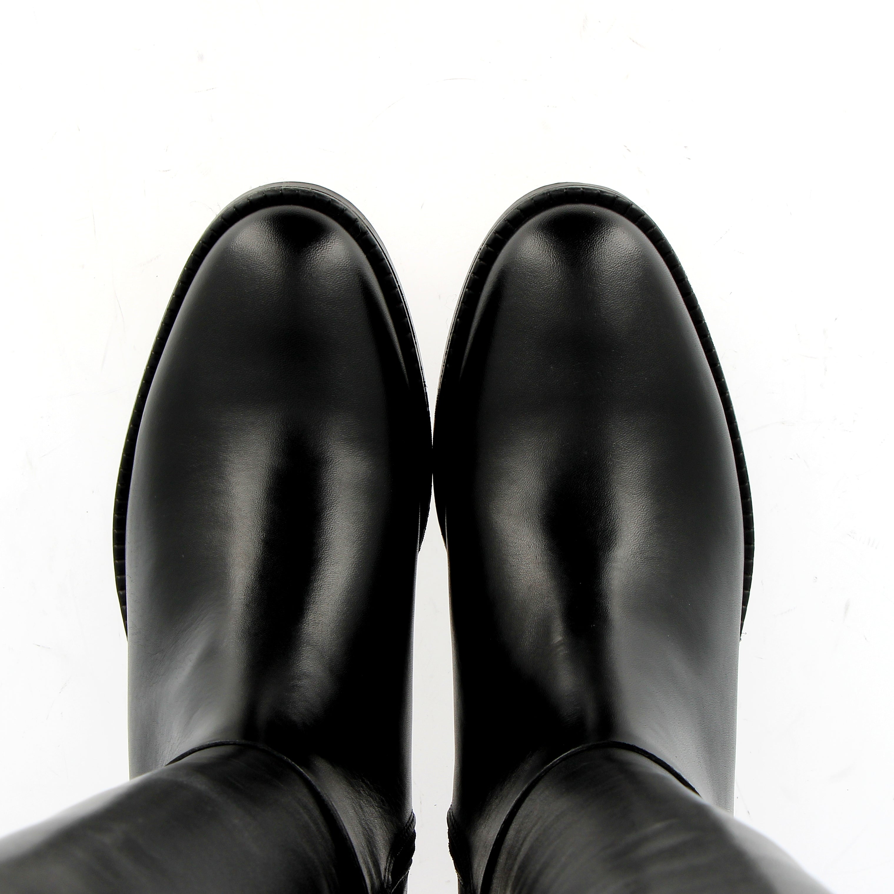 Stivale stile cavallo con cerniera