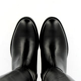 Stivale stile cavallo con cerniera
