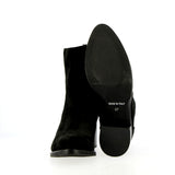 Black suede ankle boot