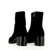 Black suede ankle boot