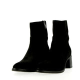 Black suede ankle boot