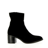 Black suede ankle boot