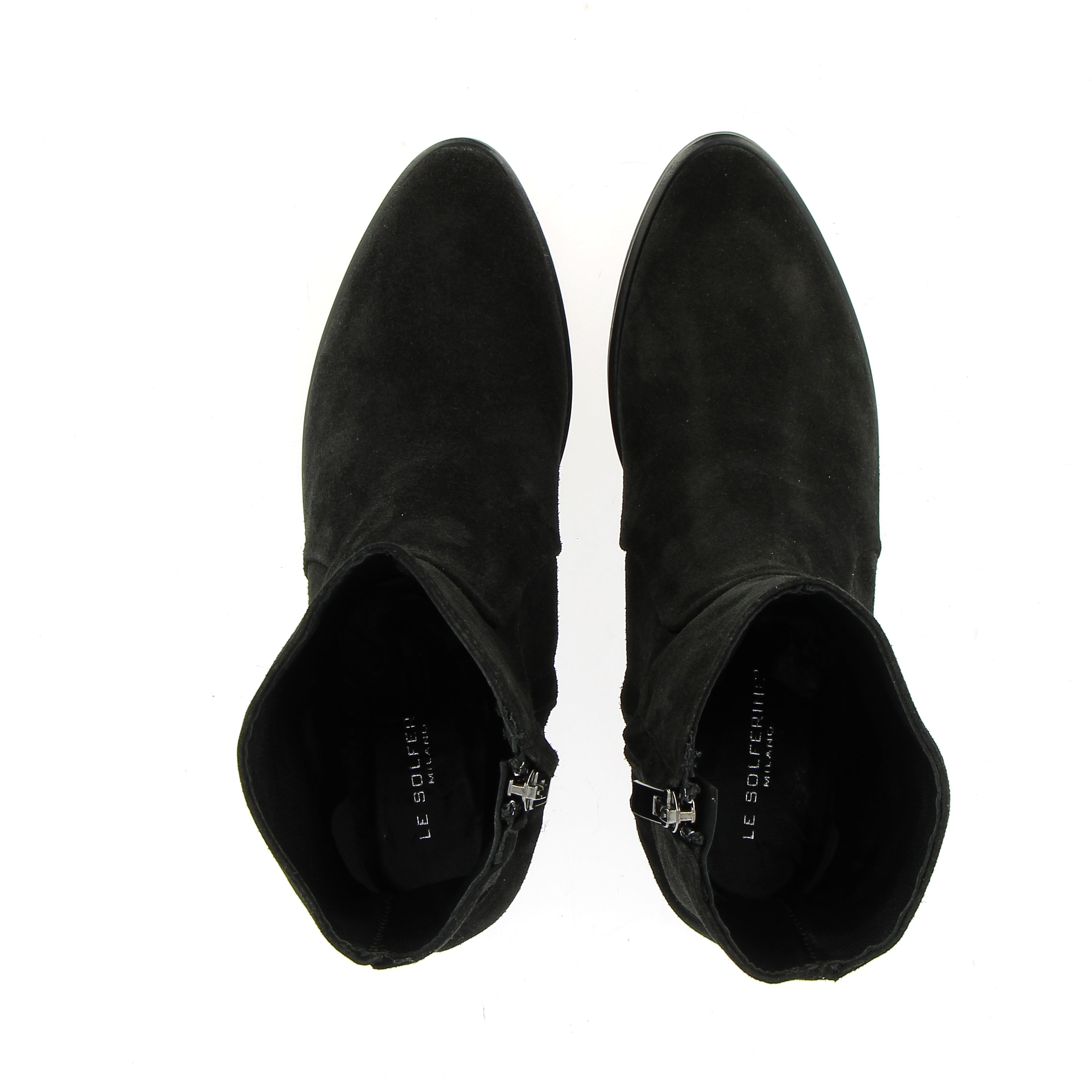 Black suede ankle boot