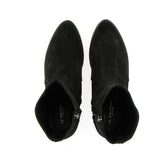 Black suede ankle boot