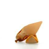 Pucker pump in camoscio cuoio sfoderato