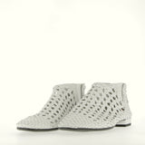 Summer Chelsea boot in white braided leather
