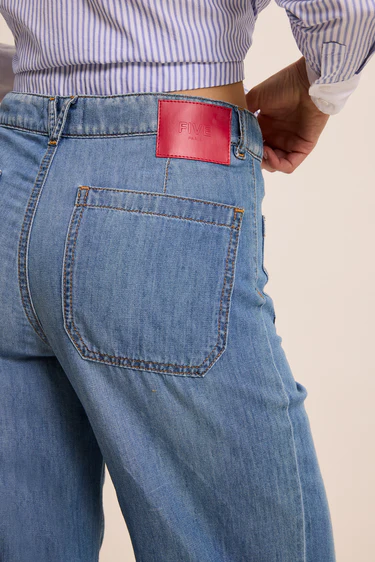 Lucia Crop Wide Light Jeans
